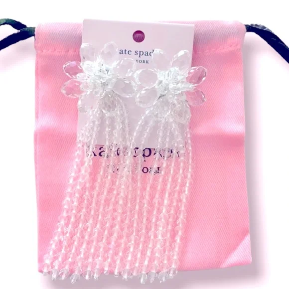 HOST PICK!! kate spade New York crystal flower tassel earrings - Picture 2 of 8